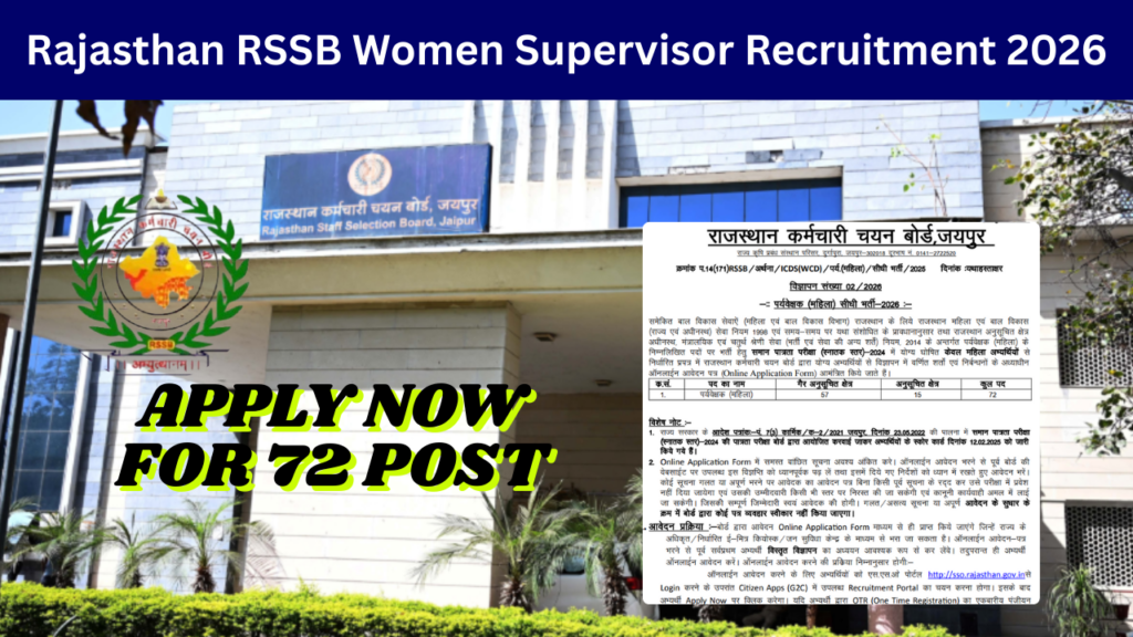 RSSB Female Supervisor Recruitment 2026