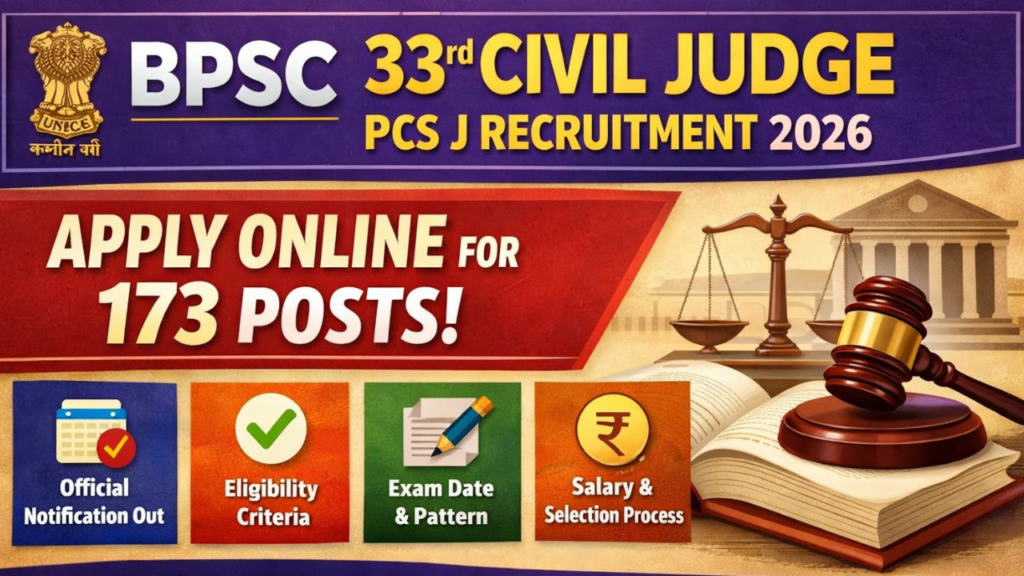 Bihar BPSC Civil Judge Recruitment 2026